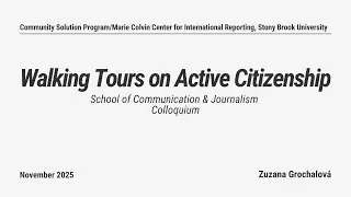 Anticorruption Fight in Slovakia an Walking Tours on Active Citizenship