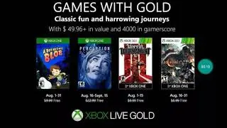 Vazou Os Games With Gold Agosto 2019!!!
