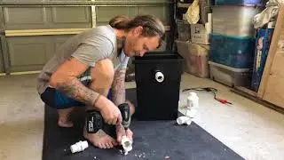 How to make a turtle pond gravity fed filter using a drainage pit