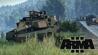 ARMA 3 // TANK M1 ABRAMS RUSSIAN BYSTRICA AMBUSH