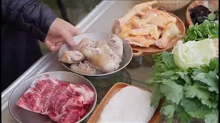 Winter's Best Comfort Food | Earthenware Hot Pot Simmering in the Mountains