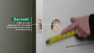 How to Measure Door Backset & Thickness