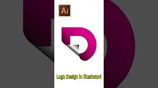 D Letter Logo Design in Adobe Illustrator!