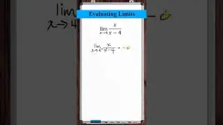 Оценка предела на бесконечном разрыве { x/(x-4) }