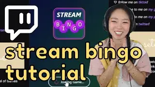 Twitch STREAM BINGO Extension Tutorial for VIEWERS - how to join, leaderboards, example events