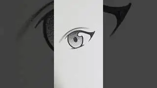 How to draw anime eye easy #shorts #art #anime #animeeart #shortsviral #howtodraw #cute #simple
