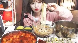 짱아치계란말이김밥,우동,떡볶이,오뎅탕 :슈기의먹방 [Shoogi's Eating Show] mukbang