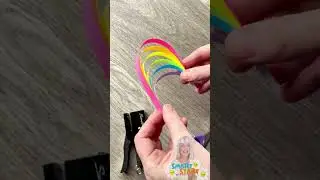 Rainbow Paper Heart Craft in 13 Seconds! 💖