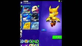 Buying all mecha crow skins #brawlstars #shorts