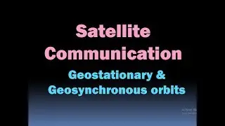Satellite Communication (geostationary and geosynchronous orbit) [HD]