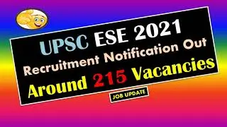 UPSC Engineering Services ESE 2021 Latest Jobs 2021| Sarkari Naukari | Jobs 2021| Govt Jobs 2021