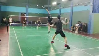 Mabar badminvers. Bayu / Nando vs Bagas / Ojan