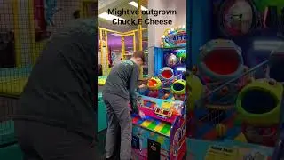 Dan, at age 14, is dominating at Chuck E Cheese in December 2025. We were too late to order pizza.