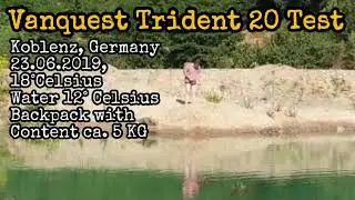 ✔ VANQUEST TRIDENT 20 Backpack Waterproof Test @ 12&deg;Celsius