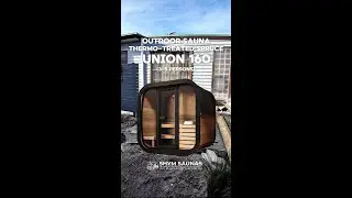 Installation of Outdoor Sauna Thermo Treated Spruce UNION 160 (3 – 5 Person)