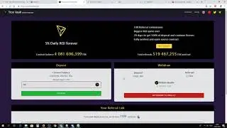 Зарабатываем на Trx (Tron) когда майнинг не очень выпуск 4 ( 888tron.com Scam ?)
