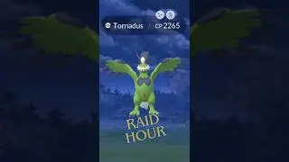 Tornadus Therian Forme Raid Hour January 10th #pokemongo #raidhour