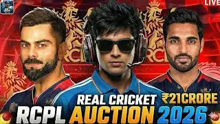 Real Cricket 24 RCPL Auction 2026 😱 - Building the Best RCB Team with Virat Kohli!#rc24#iplauction 