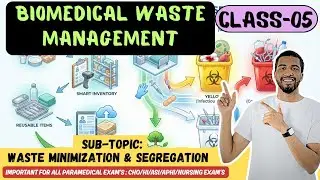 Waste Minimization & BMW Segregation (⭐Most Imp asked)#rrbparamedical2025 #haryana #dsssb #upssscpet