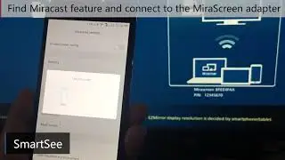 MiraScreen Setup Tutorial on Android devices, WiFi Display dongle