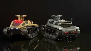 1/16 2.4G Electric High Speed Drift RC Tank, RIPSAW EV3-4F, RTR