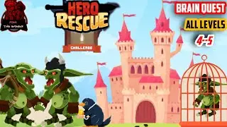 Hero Rescue - All Levels Gameplay Android Brain Quest #PUZZLE 4-5 #PULLPIN crack  | #RiskTheGamer