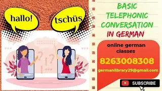 Basic Telephonic Conversation in german |A1 German vocabulary |Learn German