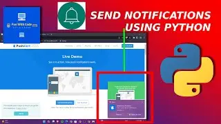 Send desktop notifications using python || 🔔