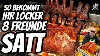 Ohne Stress I Duroc Karree und Beilagen Satt f&uuml;r 8 Freunde  - 030 BBQ