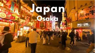 【POV】A Half-Day Walking Tour Through Osaka | Day to Night