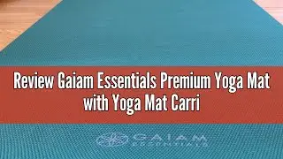 Review Gaiam Essentials Premium Yoga Mat with Yoga Mat Carrier Sling, Purple, 72 InchL x 24 InchW x
