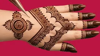 Very beautiful unique style simple mehndi design | trending easy mehndi | mehandi ke design