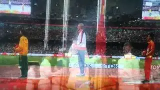 Greg Rutherford award ceremony flag fail