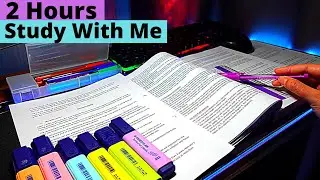 Study With Me at Home (2 Hours Live Keyboard Background Noise)