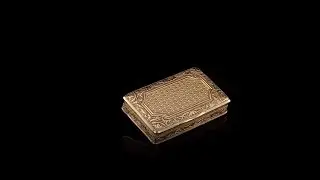 ANTIQUE 19thC FRENCH 18K SOLID GOLD SNUFF BOX, LOUIS-FRANCOIS TRONQUOY c.1830
