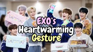 EXO Surprises Fans with Special Gifts at Music Core Pre-Recording! 🎁💜 #japan #korean #exo #exokpop 