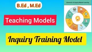 Inquiry training model, b.ed syllabus