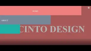 Animated Sidebar Overlay Navigation Panel Website Component using HTML, CSS and JAVASCRIPT