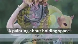 A painting about holding space for one another #holdingspace  #possums #symbolicart #surrealism #art