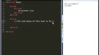 tutoria 5   horizontal line in html