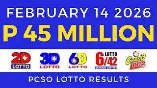 Lotto Result Today 9pm February 14 2026 PCSO