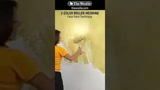 2-Color Roller Painting by The Woolie #shorts #fauxpainting #thewoolie #howtopaint