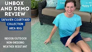 Patio upgrade - Unbox, demo & 1st impressions of Safavieh Courtyard Area Rug