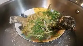 STEAM GROUPER CHINESE STYLE | STEAM LAPULAPU #chinesefood #chineserecipe #steamfishrecipe
