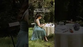 Painting like Beatrix Potter 🐰🩵🌿