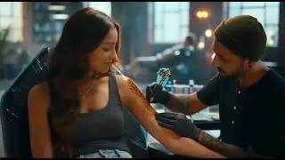 Most Satisfying Fine Line Tattoo Process | Perfect Clean Line Art Compilation #108