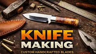 Handmade Knife Making Process | Template to Heat Treatment & Grinding (Part 2)