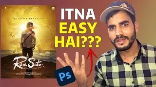 Ram Setu Film Official Poster Design | Akshay Kumar Jacqueline (Hindi) Photoshop Tutorial #lordrama