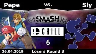 Smash&Chill 6 | Pepe(Link, Mario) Vs. Sly(Game&Watch) | Losers Round 3
