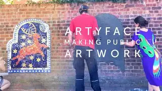 Mosaics of London, Maud Milton's Artyface. Making public Artwork